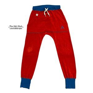 Alba Of Denmark Sz 140 (10Y) Organic Red & Blue Mason Pants